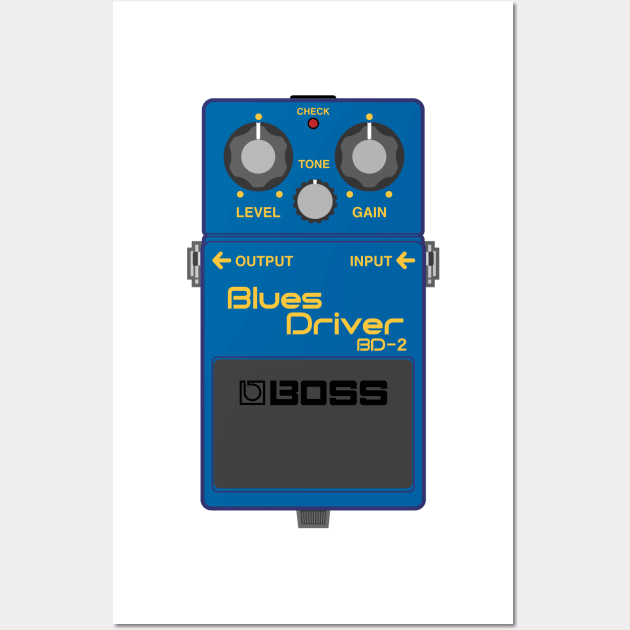 Boss BD-2 Blues Driver Guitar Effect Pedal Wall Art by conform